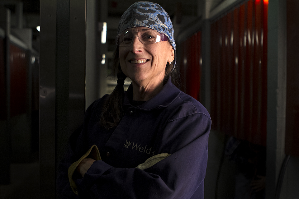 Liisa Pine Schoonmaker, welding department chair and instructor at Laney College.