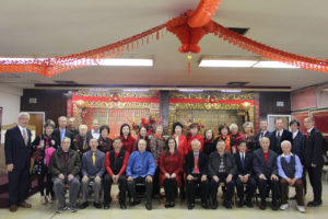 Members of the Wong Family Association greeted mayor Libby Schaaf, and took photos with her.