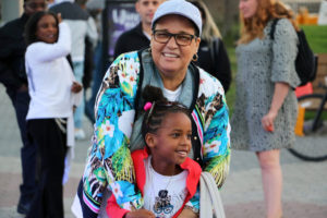 Grandma and granddaughter
