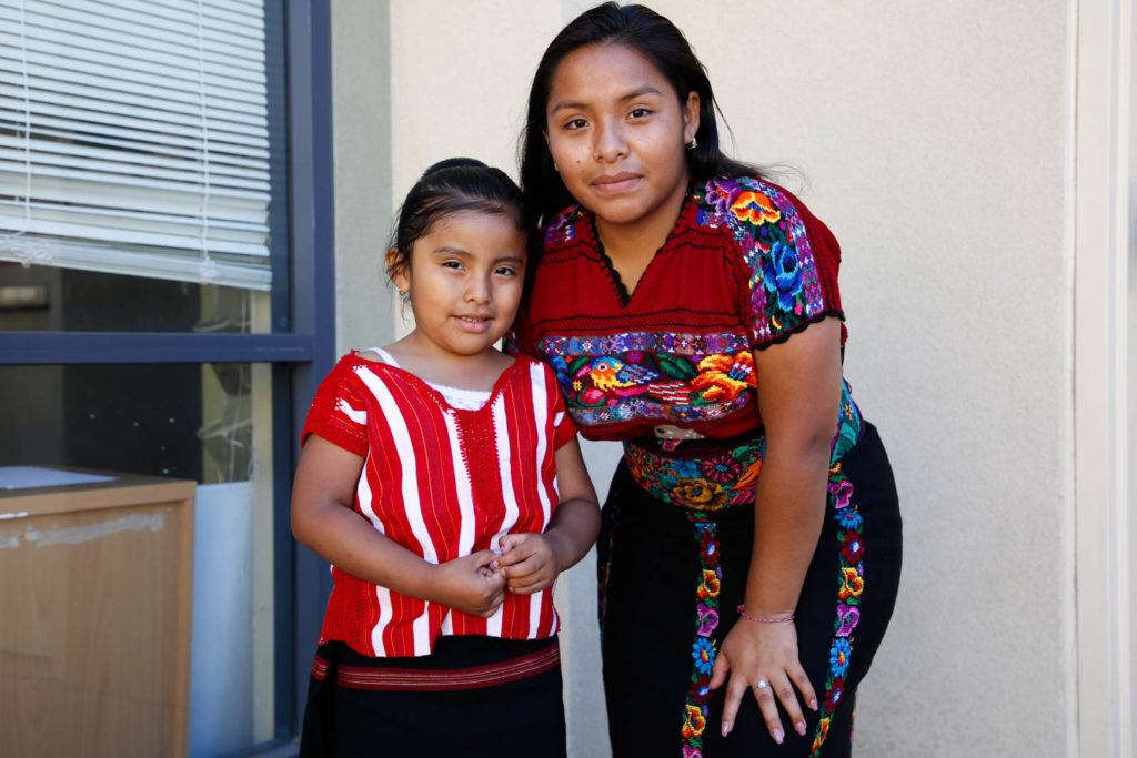 Griselda Perez and child at Mam cultural festival. Photo by Jess Alvarenga.