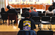Richard Thoele, SEIU chapter president for the Peralta Colleges, attends the college district board meeting on September 25, 2018.