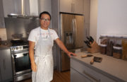 Hai Ngoc Lam, the home cook behind Eating Saigon, in his North Oakland kitchen. He sells meals prepared here to his neighbors every week.