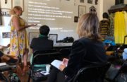 Jazmyn Brown leads SHADE Movement's Human Trafficking 101 workshop.