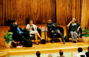 Prison reform organization celebrates 40th anniversary. From Left to Right: Davey D, Michelle Alexander, Marc Lamont Hill, Vonya Quarles. Photo provided by: Legal Services for Prisoners with Children