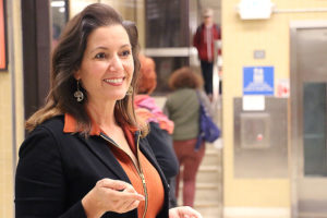 “Have you voted yet? Have you all voted?” asks Schaaf, pointing at people as they rush past her at the Rockridge BART station hours before the polls close on Election Day.