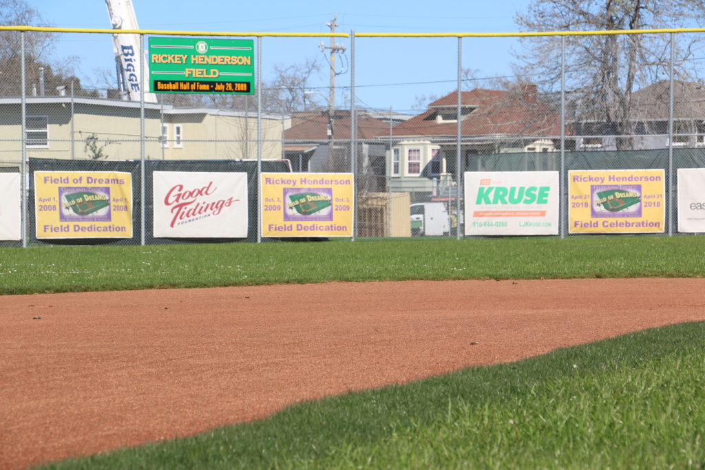 A's dedicate Rickey Henderson Field