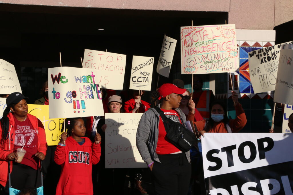 Coliseum Connections protest